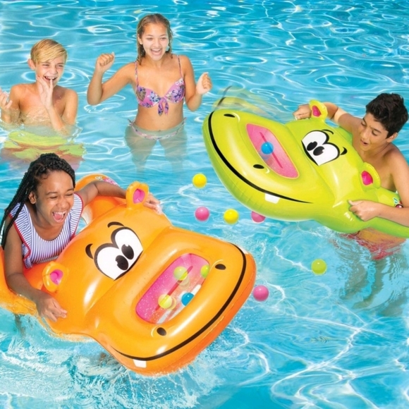 Banzai Munch A Bunch Hippos Pool Toy Floaties - Picture 4 of 4